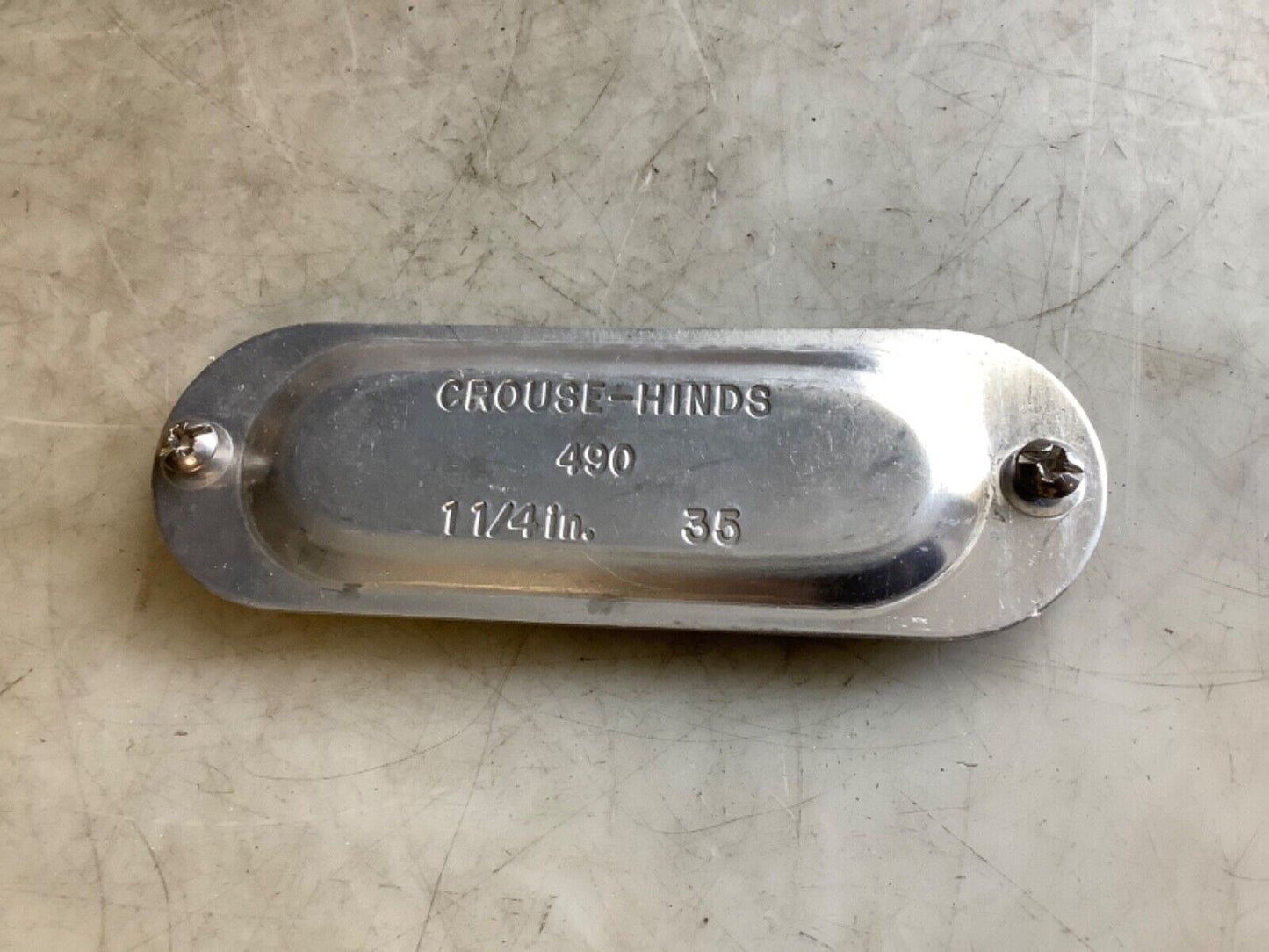 CROUSE HINDS 490 CONDUIT BODY COVER MARK 9 1-1/4IN 678 - QTY 5