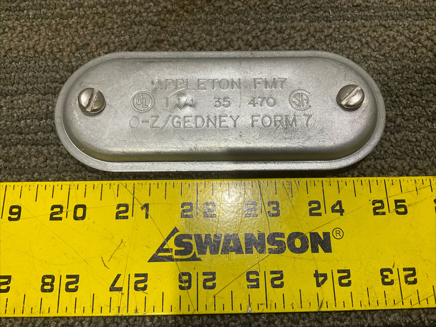 APPLETON APP470 1 1/4” STEEL FM7 BLANK COVER STAMPED STEEL COVER 678 LOT OF 32