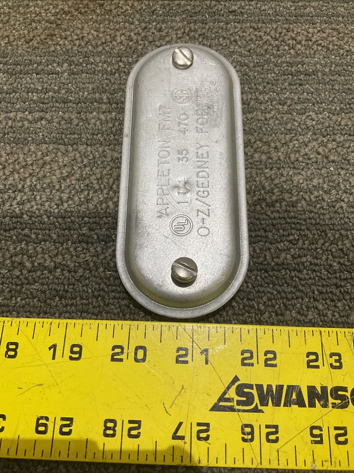 APPLETON APP470 1 1/4” STEEL FM7 BLANK COVER STAMPED STEEL COVER 678 LOT OF 32