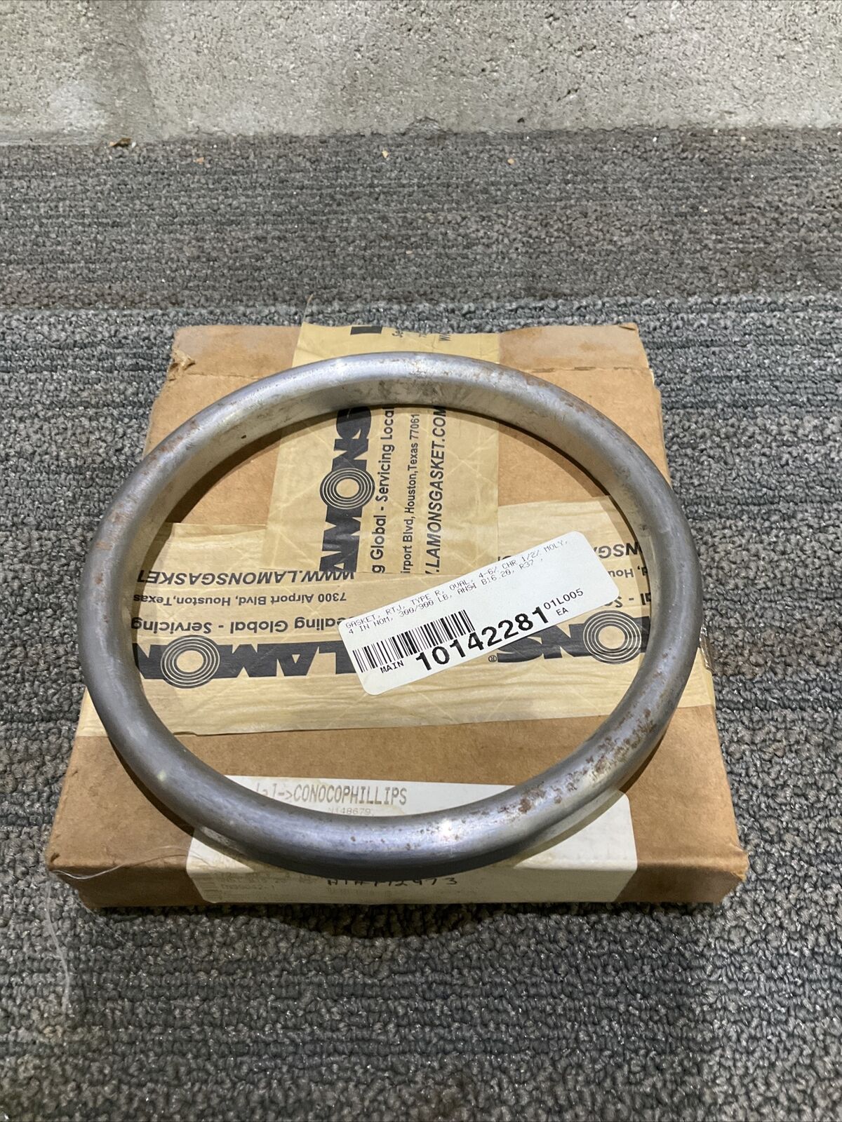 LAMONS R37 F-5 ASQR371 OVAL TYPE R OVAL GASKET 678 LOT OF 4