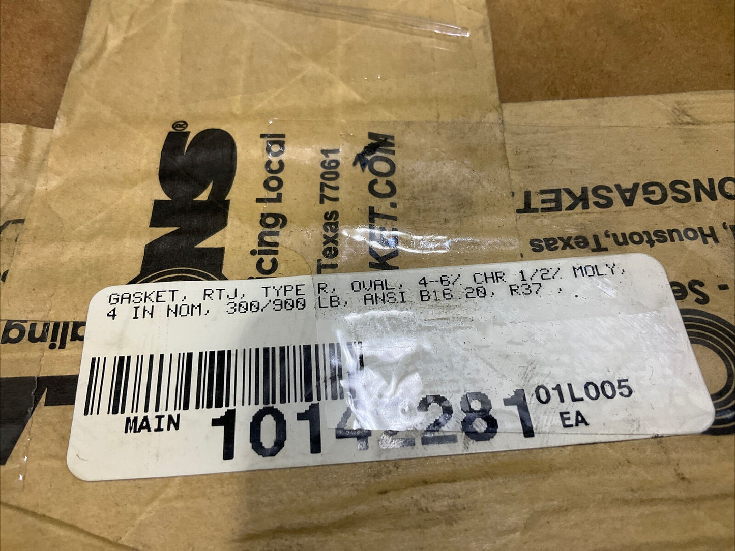 LAMONS R37 F-5 ASQR371 OVAL TYPE R OVAL GASKET 678 LOT OF 4