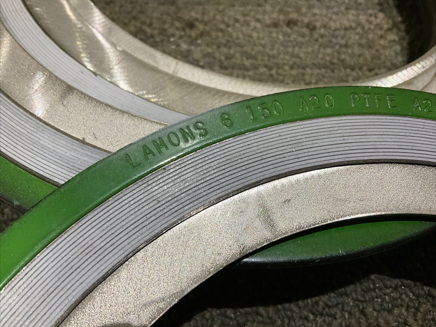 LAMONS 6 150 A20 PTFE A20 IR ASME B16 20 6” GASKET 678 LOT OF 9