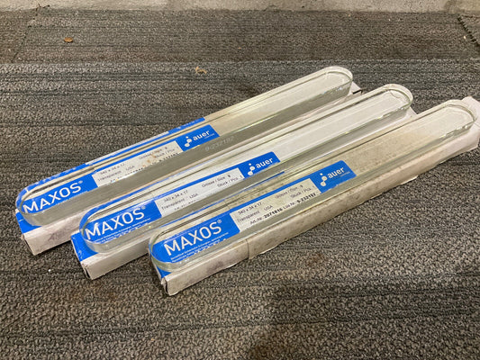 MAXOS AUER 9232192/2071816 BOROSILICATE SAFETY SIGHT GLASS 9 340X34X17 LOT OF 3