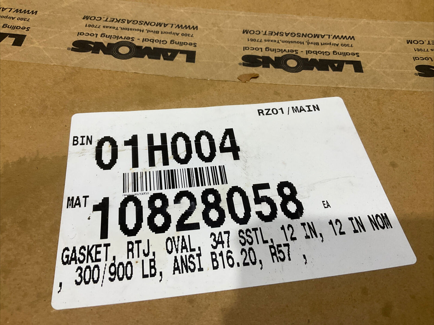 LAMONS R57 S347 01-09 E6770 OVAL GASKET 12” 678