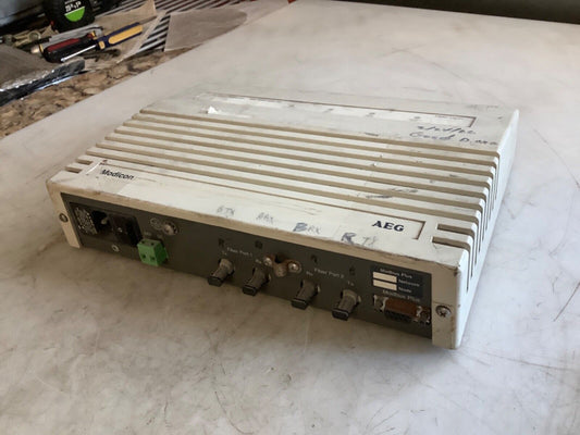 MODICON 490NRP25400 FIBER OPTIC LINE DROP REPEATER MODULE 678