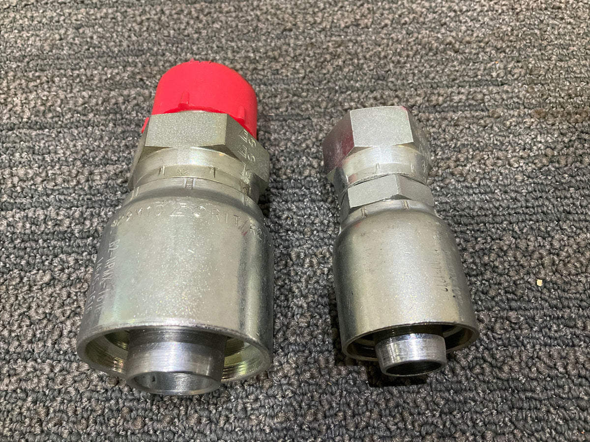 GOODYEAR B2NPMX1616146451616 B2JCFX1212144001212 HYDRAULIC HOSE FITTING LOT OF 2