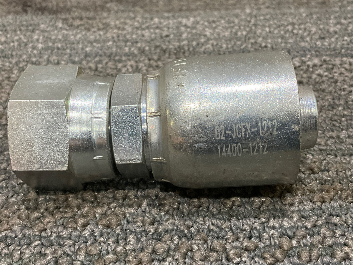 GOODYEAR B2NPMX1616146451616 B2JCFX1212144001212 HYDRAULIC HOSE FITTING LOT OF 2