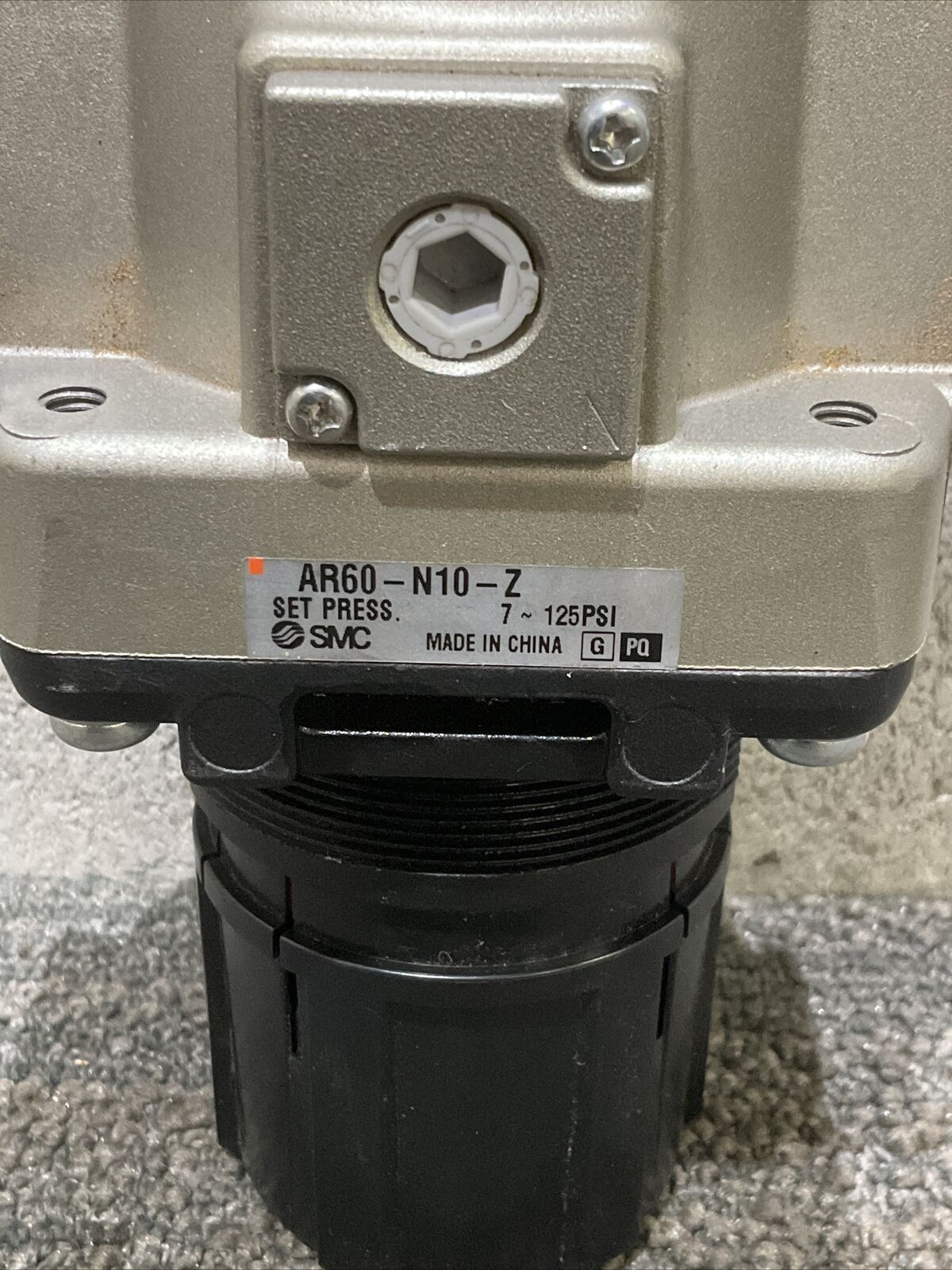 SMC AR60N10Z PRESSURE REGULATOR 7-125 PSI 222