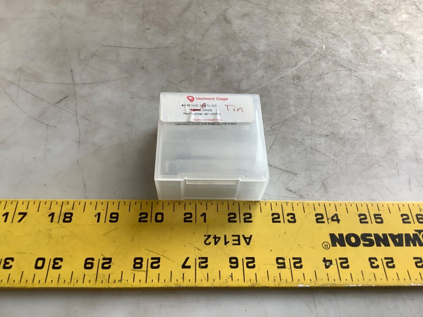 SWANSON 2-56 UNC 2B THREAD PLUG TAP GO PD .0744 333 - LOT OF 2