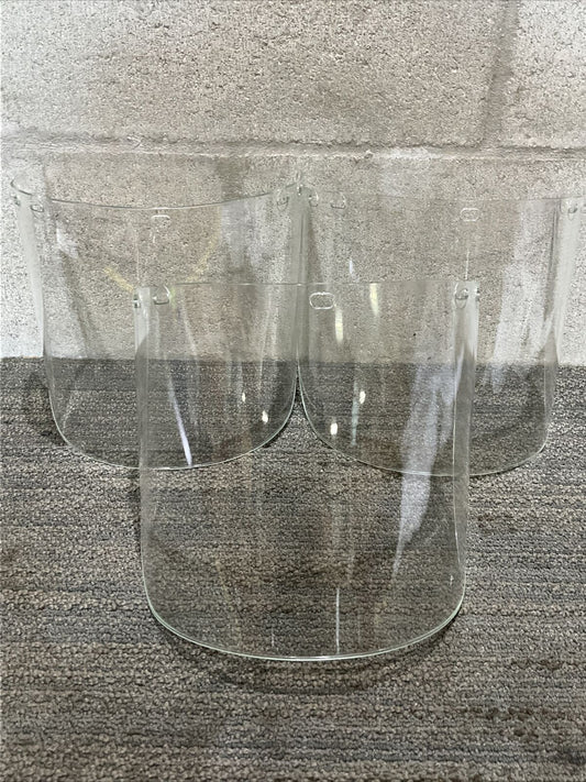 PAULSON IM10-L8F 8 X 15.5 X .080 CLEAR LEXAN FACE SHEILD 222 LOT OF 3