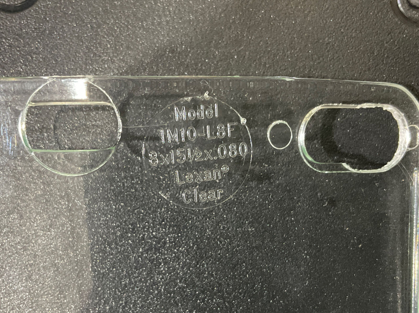 PAULSON IM10-L8F 8 X 15.5 X .080 CLEAR LEXAN FACE SHEILD 222 LOT OF 3