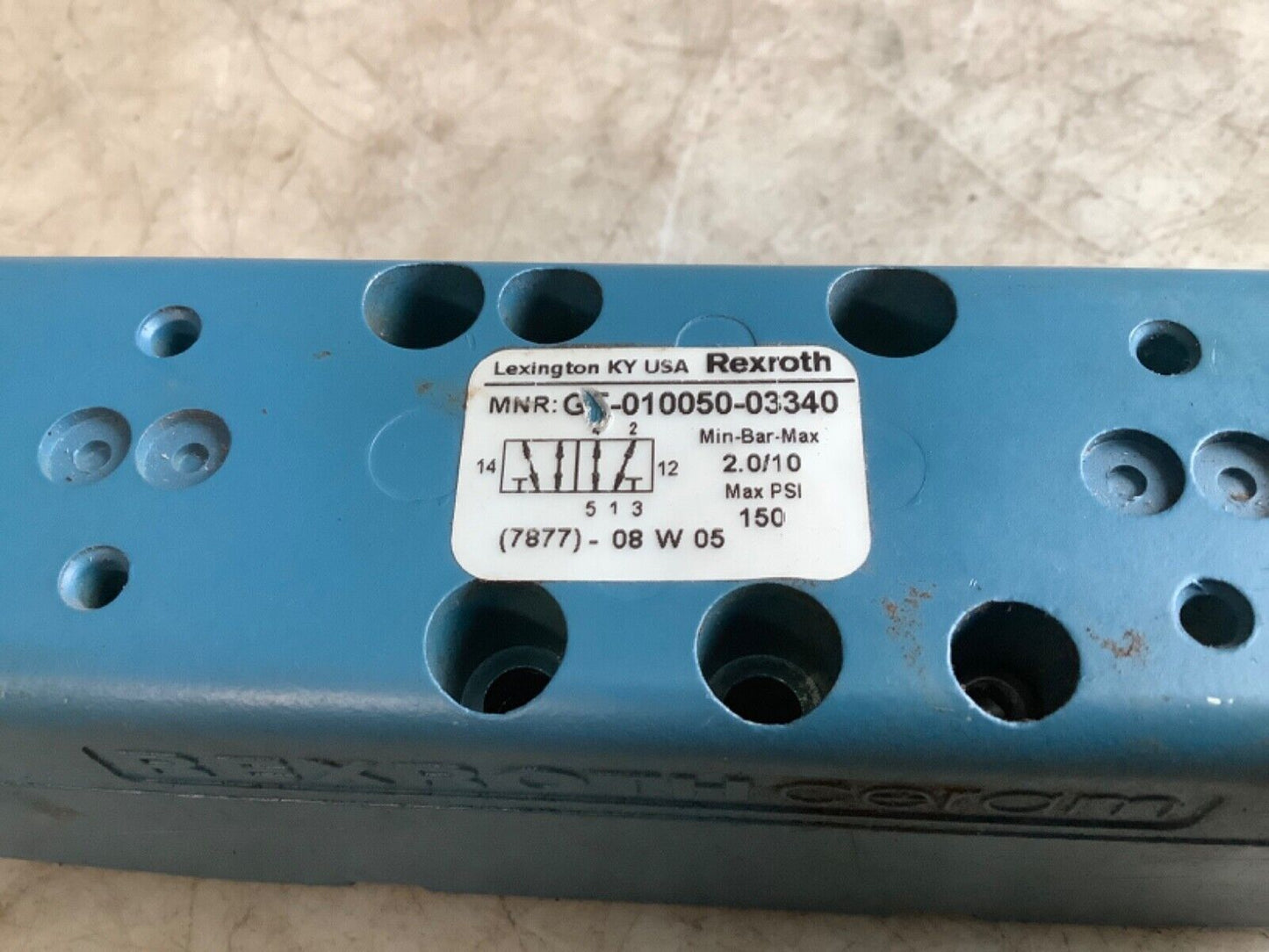 REXROTH GT-010050-03340 PNEUMATIC VALVE 222