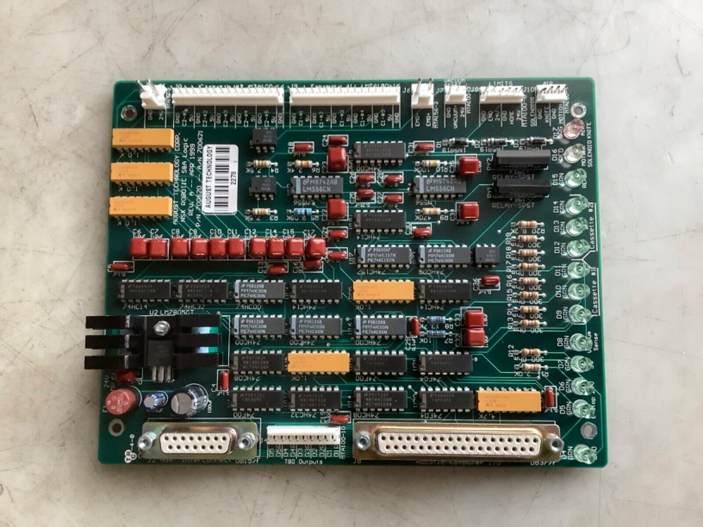 AUGUST TECHNOLOGY CORP 700621 700620 REV. A MSX ROBOTIC S&A LOGIC BOARD