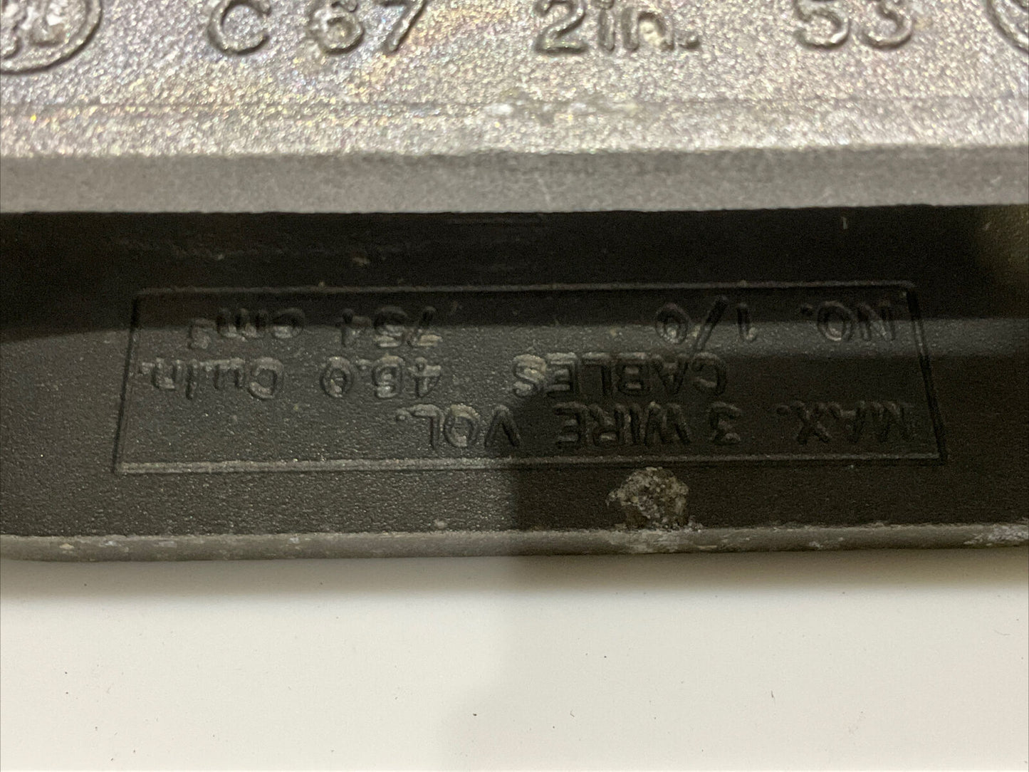 COOPER CROUSE HINDS C67 SA CONDUIT OUTLET BODY FORM 7 2IN 678 LOT OF 2