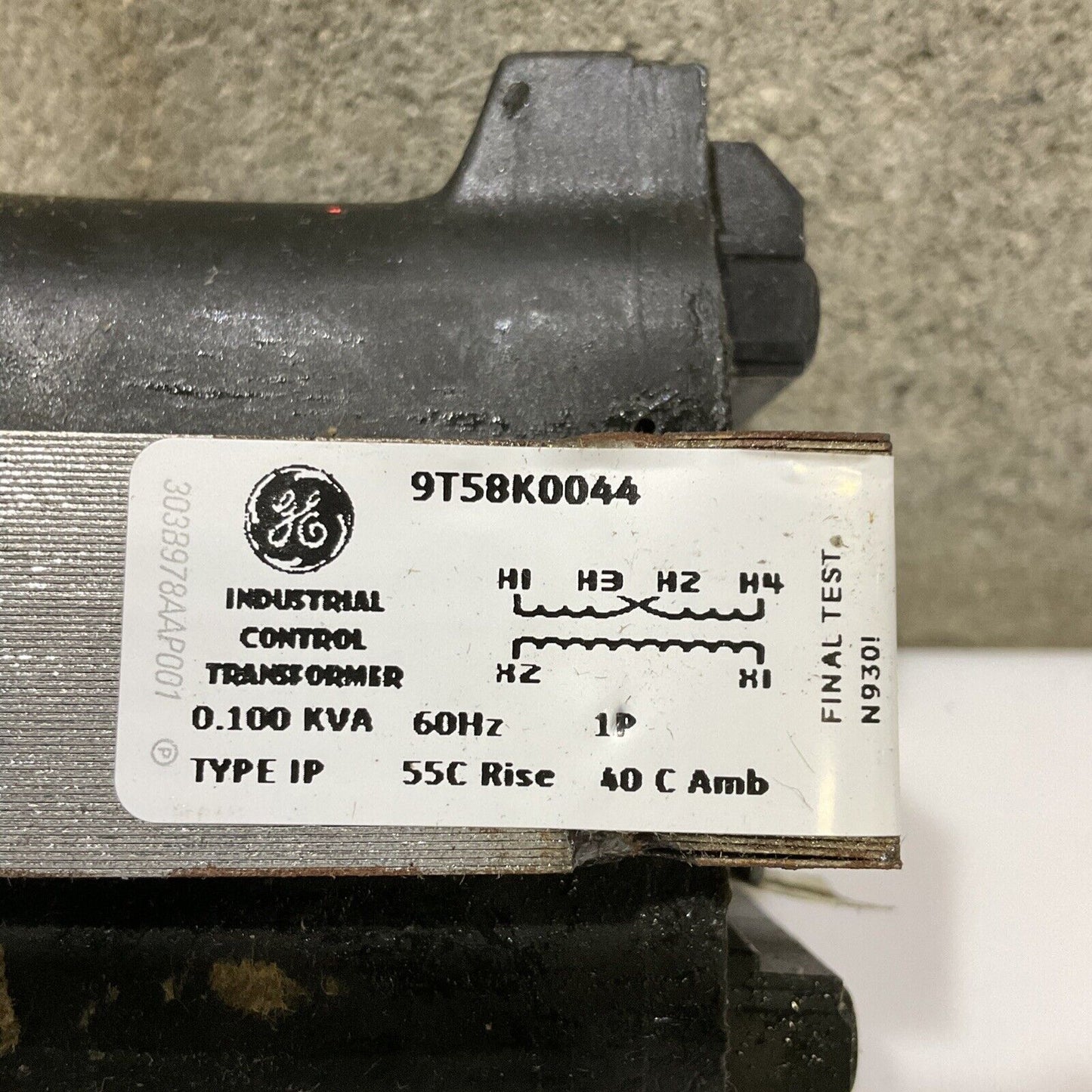 GENERAL ELECTRIC 9T58K0044 CORE & COIL TRANSFORMER 60 HZ 115 V 678