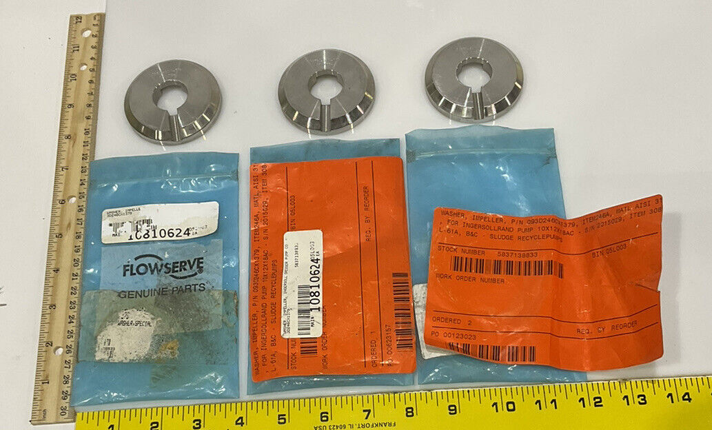 INGERSOL DRESSER 3D246CX1379 246A 2015029 308-L-61A IMPELLER WASHER 678 LOT OF 3