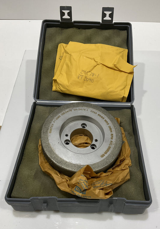 NORTON PT3090 5.795" DIA X 1.653 BORE D252 60/80 GRIT DIAMOND GRINDING WHEEL