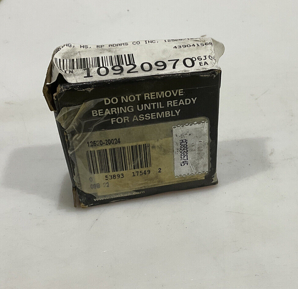 TIMKEN 12520-20024 TAPERED ROLLER BEARINGS RP ADAMS CO INC HS