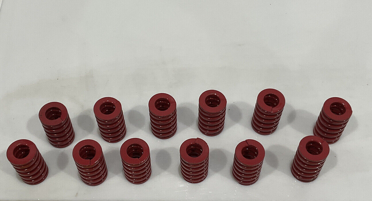 DANLY 9-2008-26 HEAVY LOAD DIE MAX SPRING RED 1 1/4” OD X 2” OAL SET OF 11