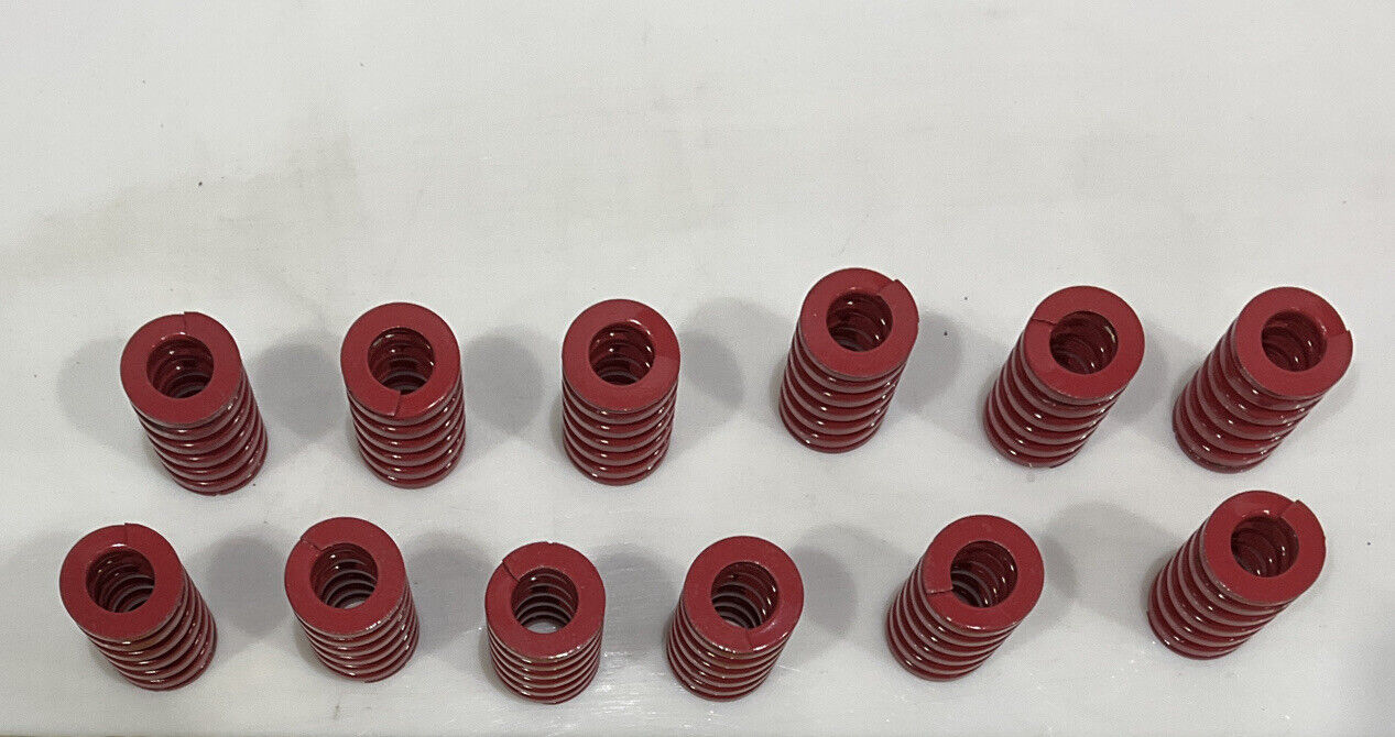 DANLY 9-2008-26 HEAVY LOAD DIE MAX SPRING RED 1 1/4” OD X 2” OAL SET OF 11