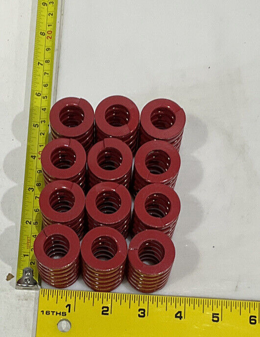 DANLY 9-2008-26 HEAVY LOAD DIE MAX SPRING RED 1 1/4” OD X 2” OAL SET OF 11