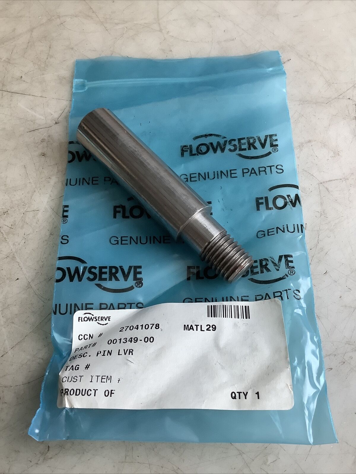 FLOWSERVE 001349-01 PIN LEVER ASSEMBLY 678