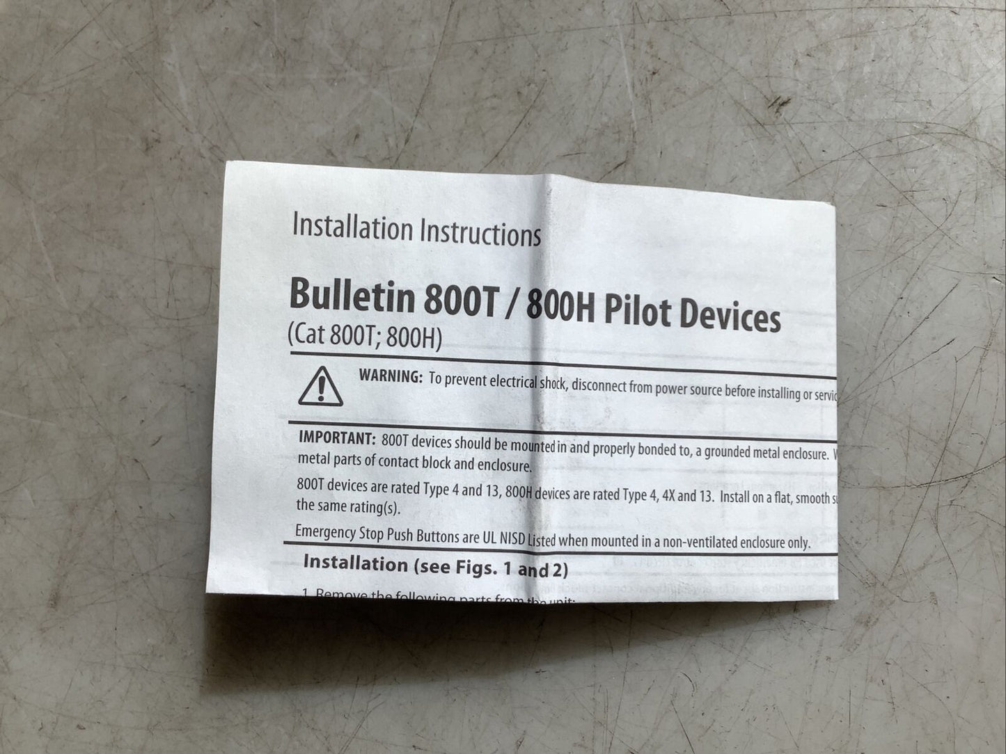 ALLEN BRADLEY 800H-QR24C PILOT LIGHT 30MM 800H PB 678