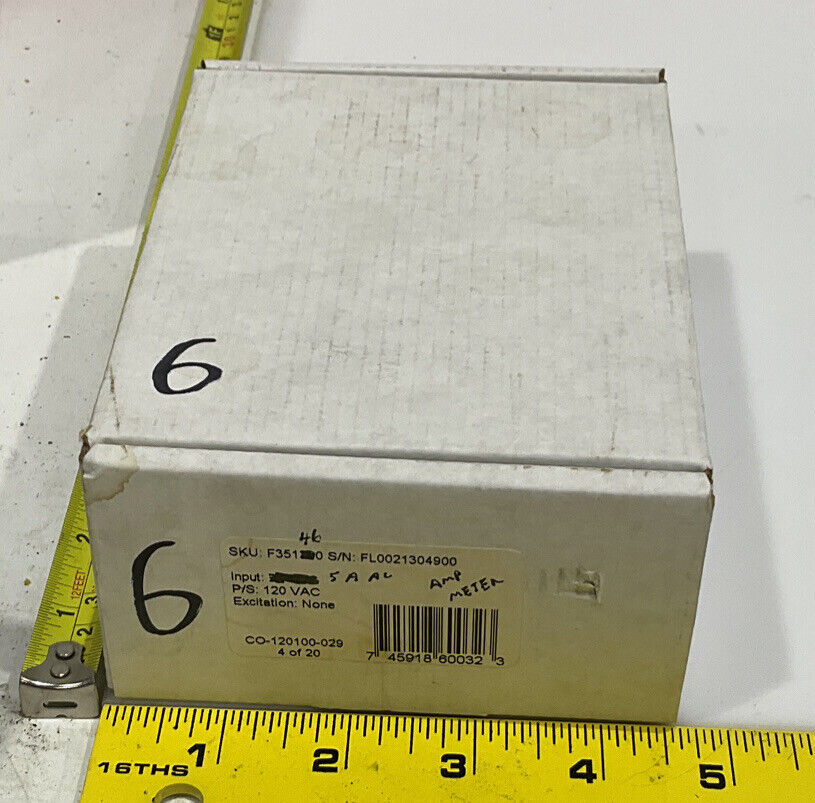 SIMPSON F35-1-46-0 FALCON F35 SERIES DIGITAL PANEL METER INPUT 5 A AC 120VAC