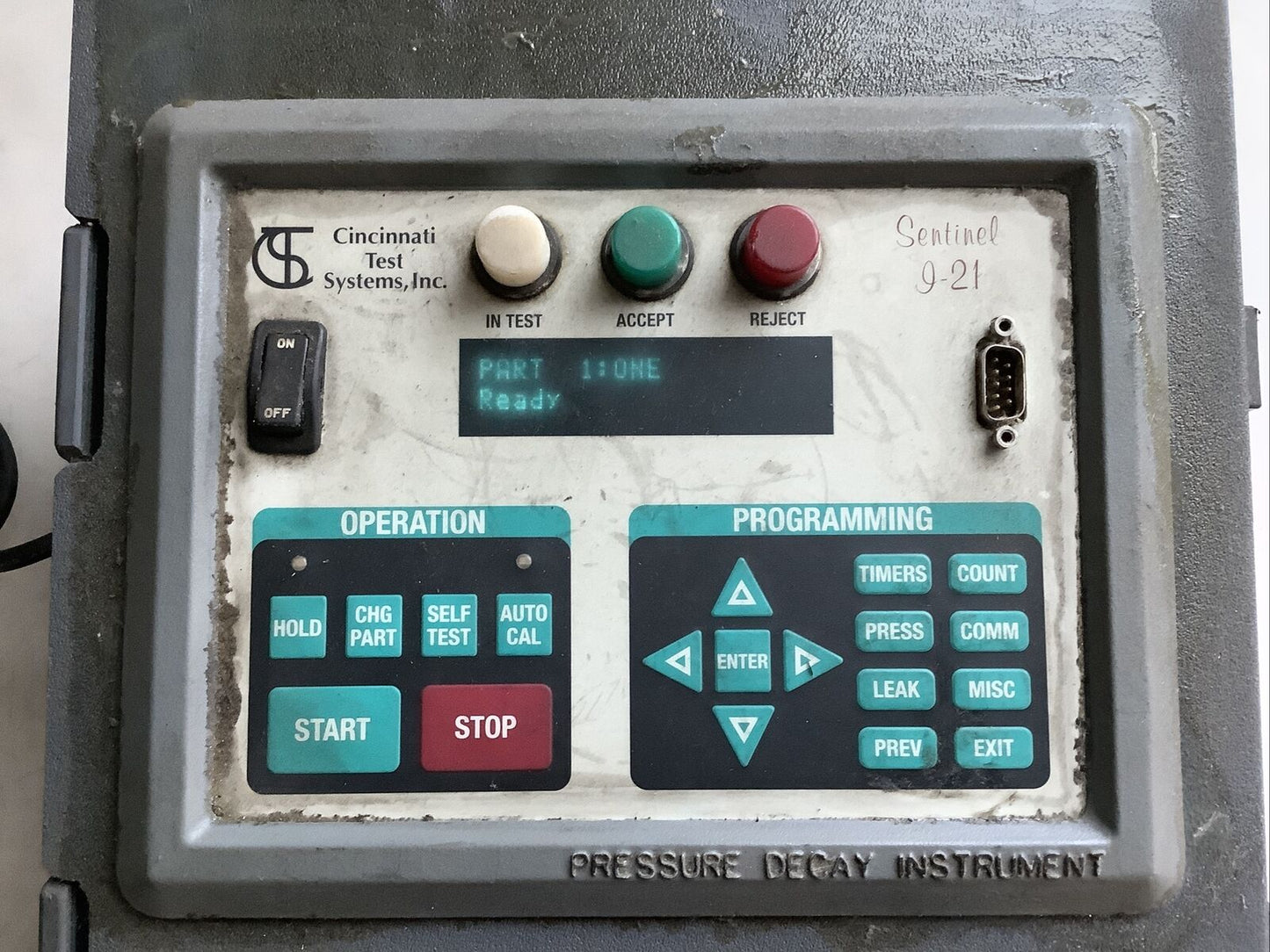 CINCINNATI TEST SYSTEMS I-21 PRESSURE DECAY LEAK TESTER