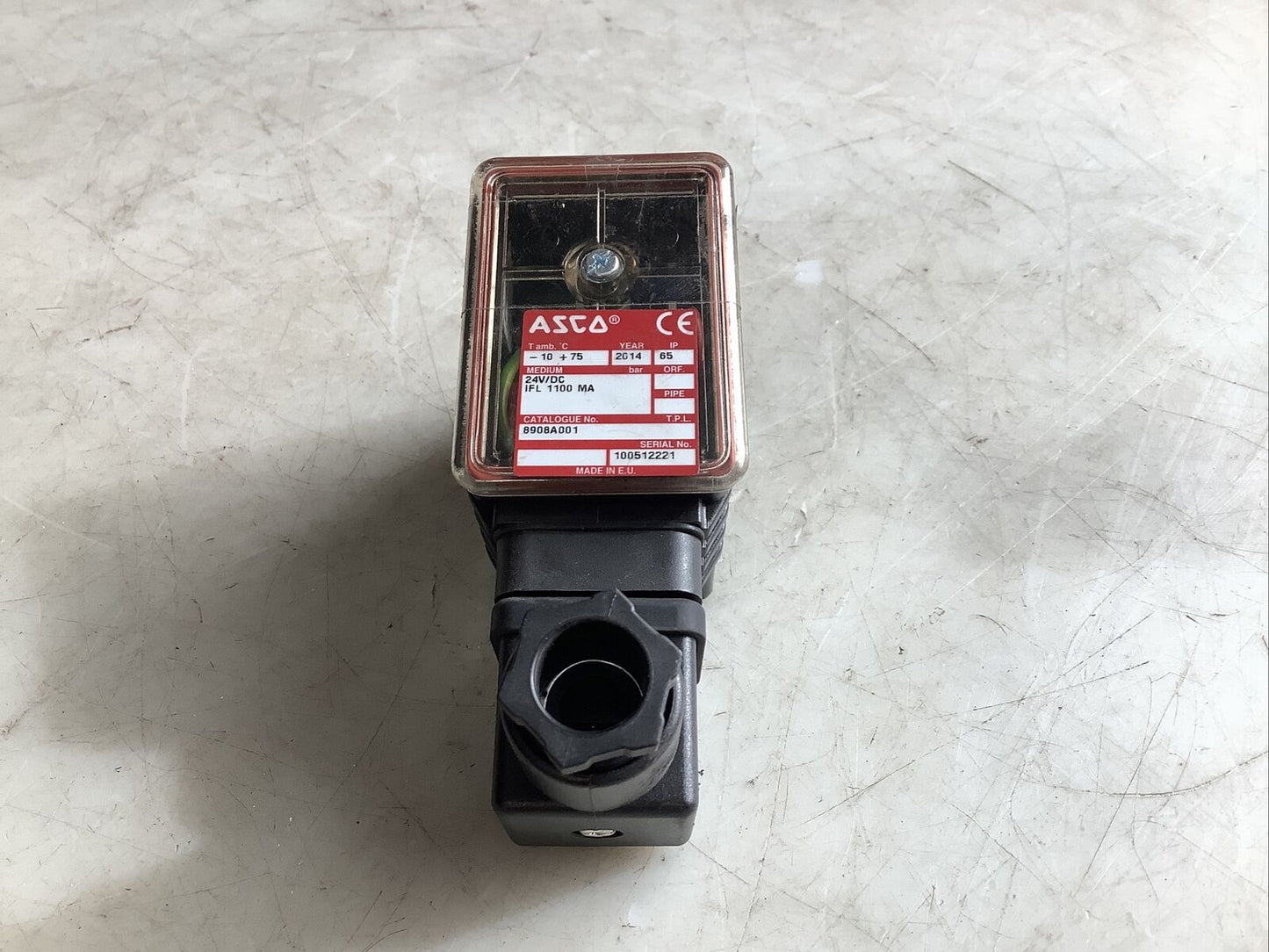 ASCO 8908A001 SOLENOID VALVE 24VDC 476