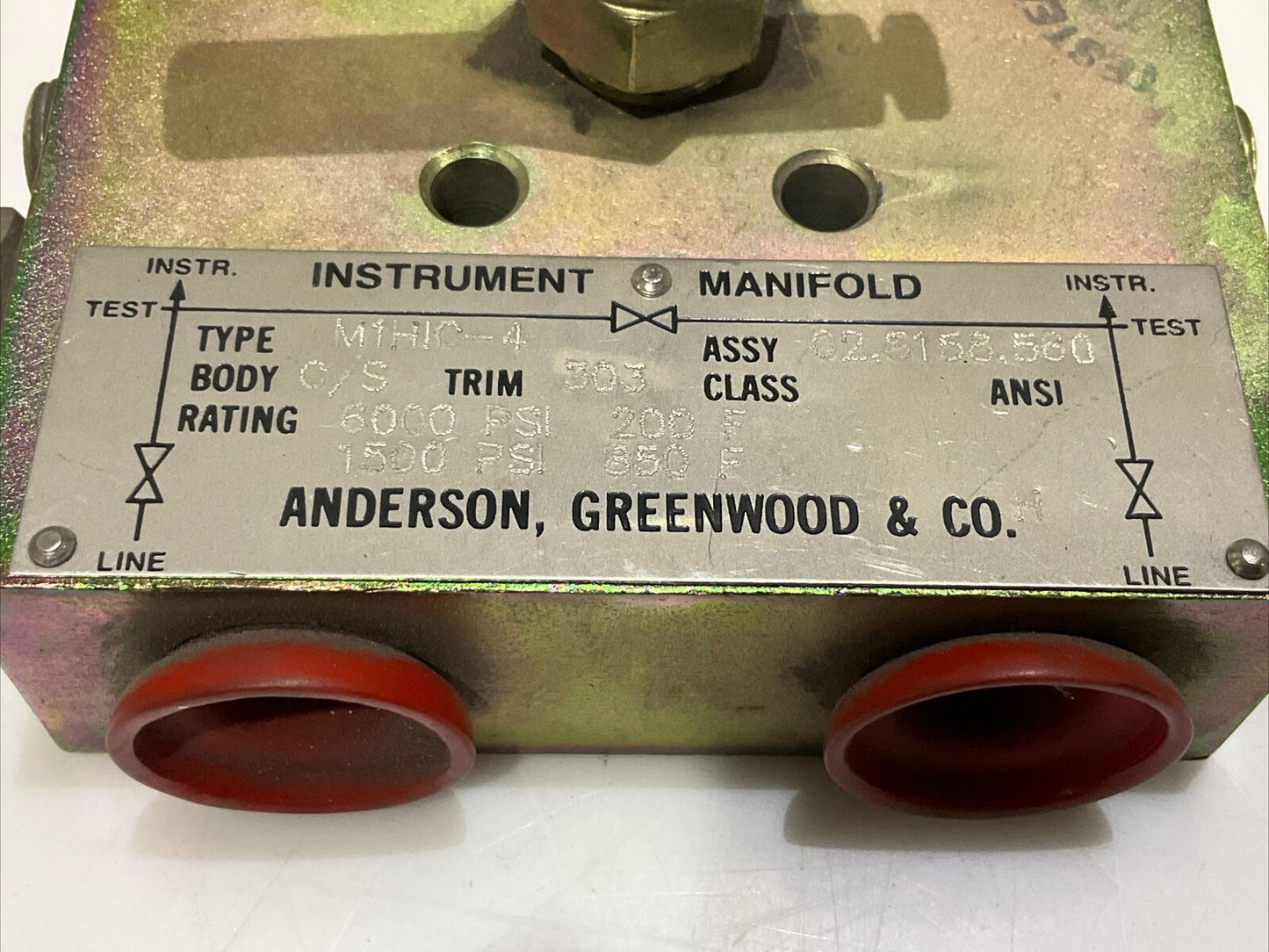 ANDERSON GREENWOOD & CO M1HIC-4 INSTRUMENT MANIFOLD VALVE 6000 PSI 476