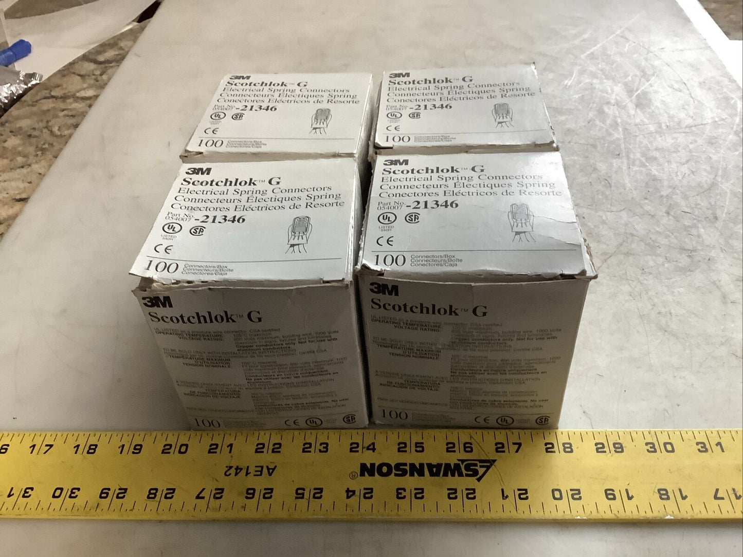 3M 21346 ELECTRICAL SRPING CONNECTORS QTY 4 476-U3S