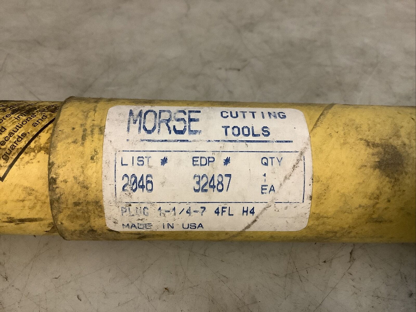 MORSE 32487 2046 PIPE TAP 1-1/4-7 NPT 4 FLUTE 476