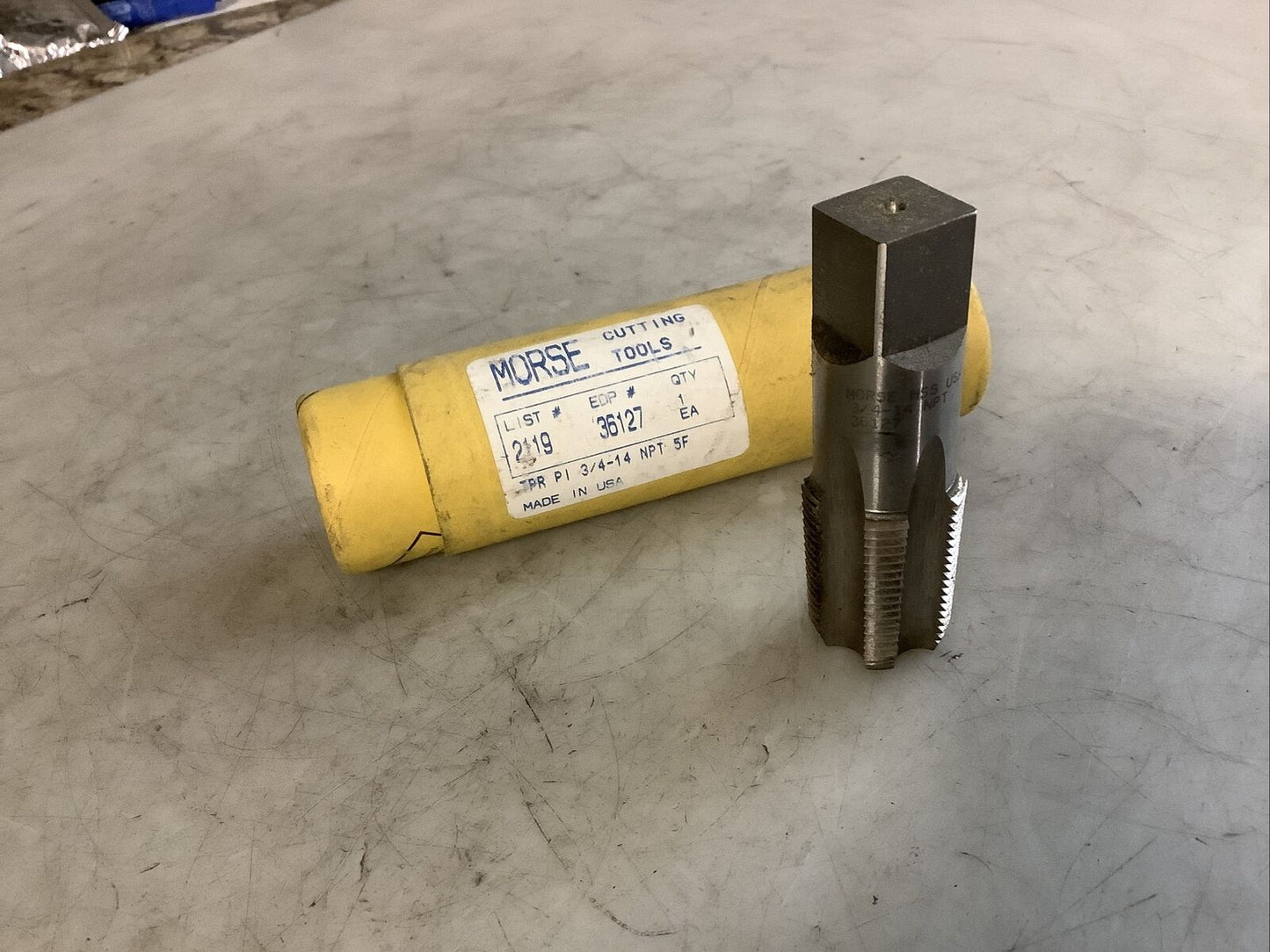 MORSE 36127 2119 PIPE TAP 3/4-11 NPT 5 FLUTE 476