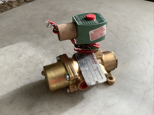 ASCO 8344G072MO SOLENOID VALVE BRASS BODY 4-WAY 3/8IN 476
