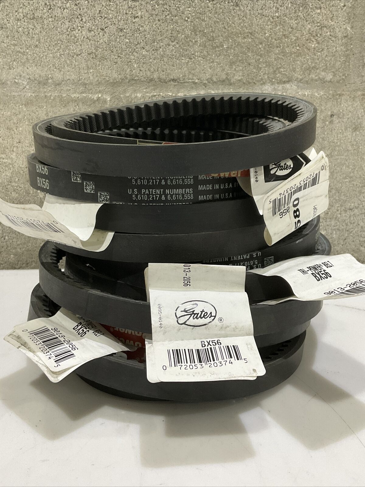 GATES BX56 9013-2056 TRI-PROWER V-BELT LOT OF 5 476