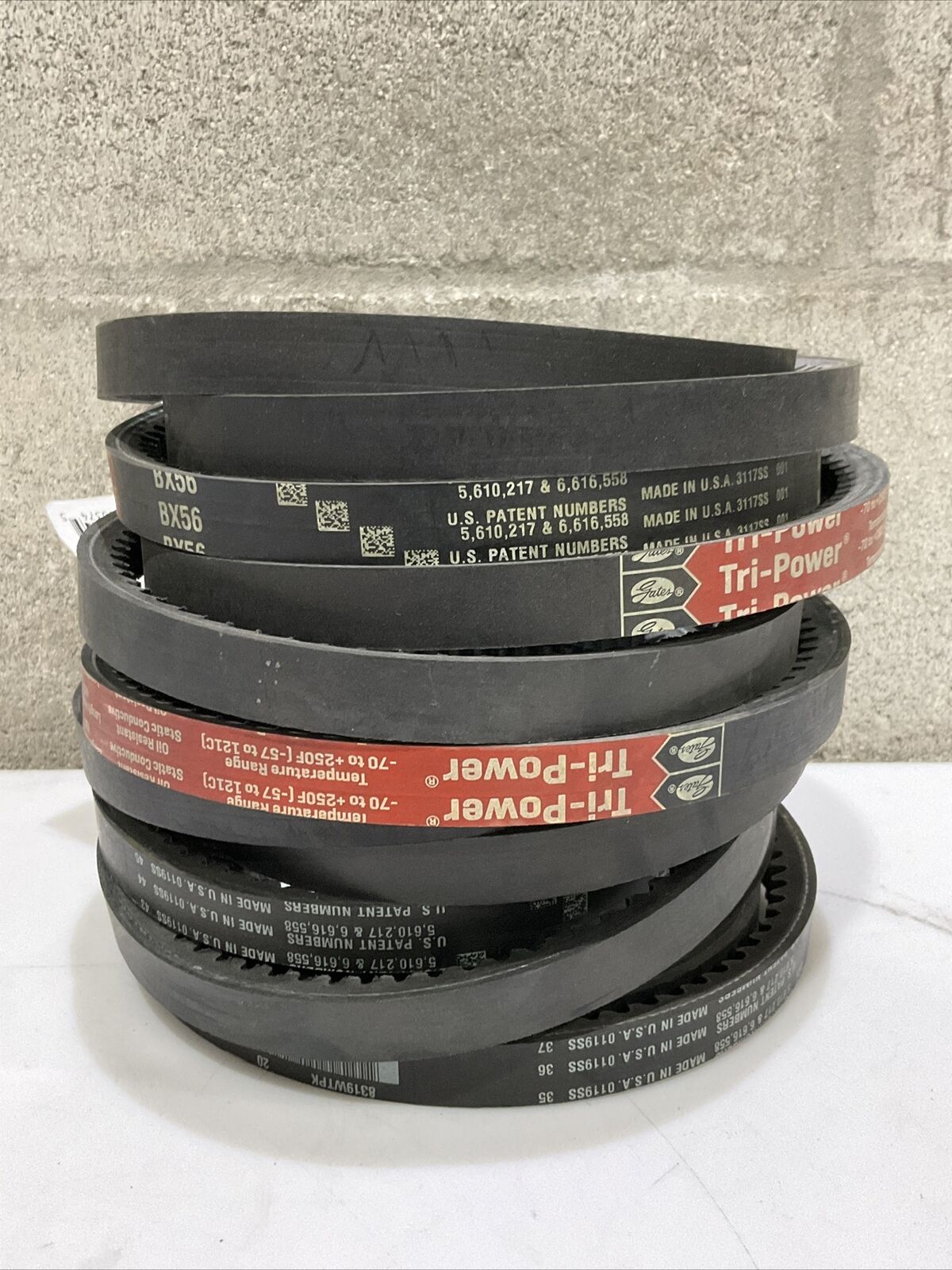 GATES BX56 9013-2056 TRI-PROWER V-BELT LOT OF 5 476
