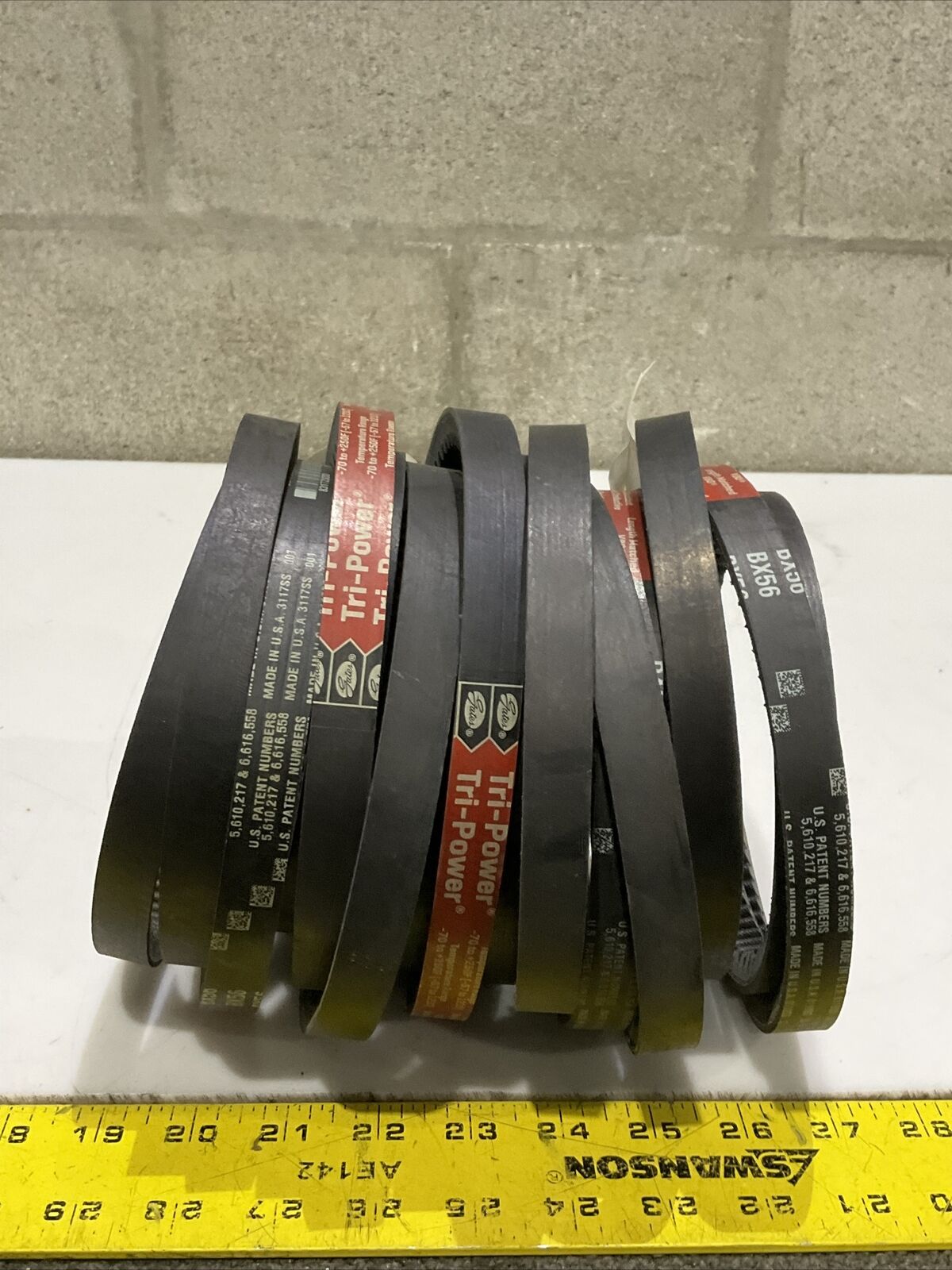 GATES BX56 9013-2056 TRI-PROWER V-BELT LOT OF 5 476