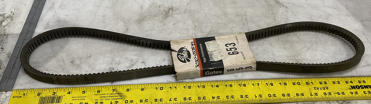 GATES 653 V-BELT LOT OF 3 476