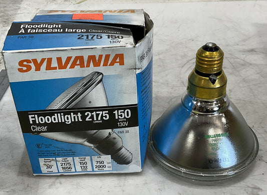 SYLVANIA PAR 38 2175 150W CLEAR FLOODLIGHT LIGHT BULB 476