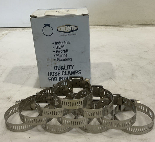 DIXON HS-20 10 HOSE CLAMPS WORM GEAR 476