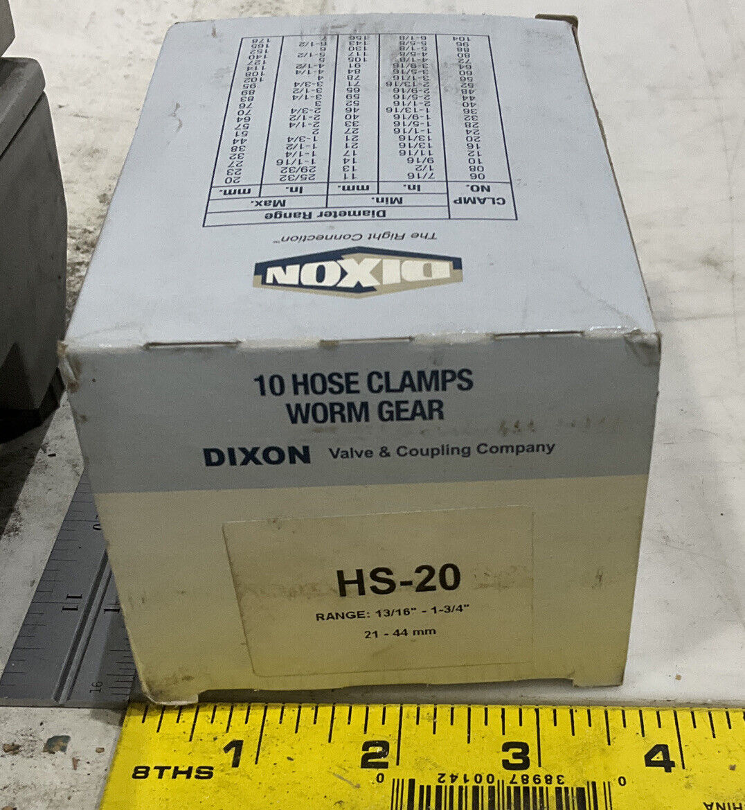 DIXON HS-20 10 HOSE CLAMPS WORM GEAR 476