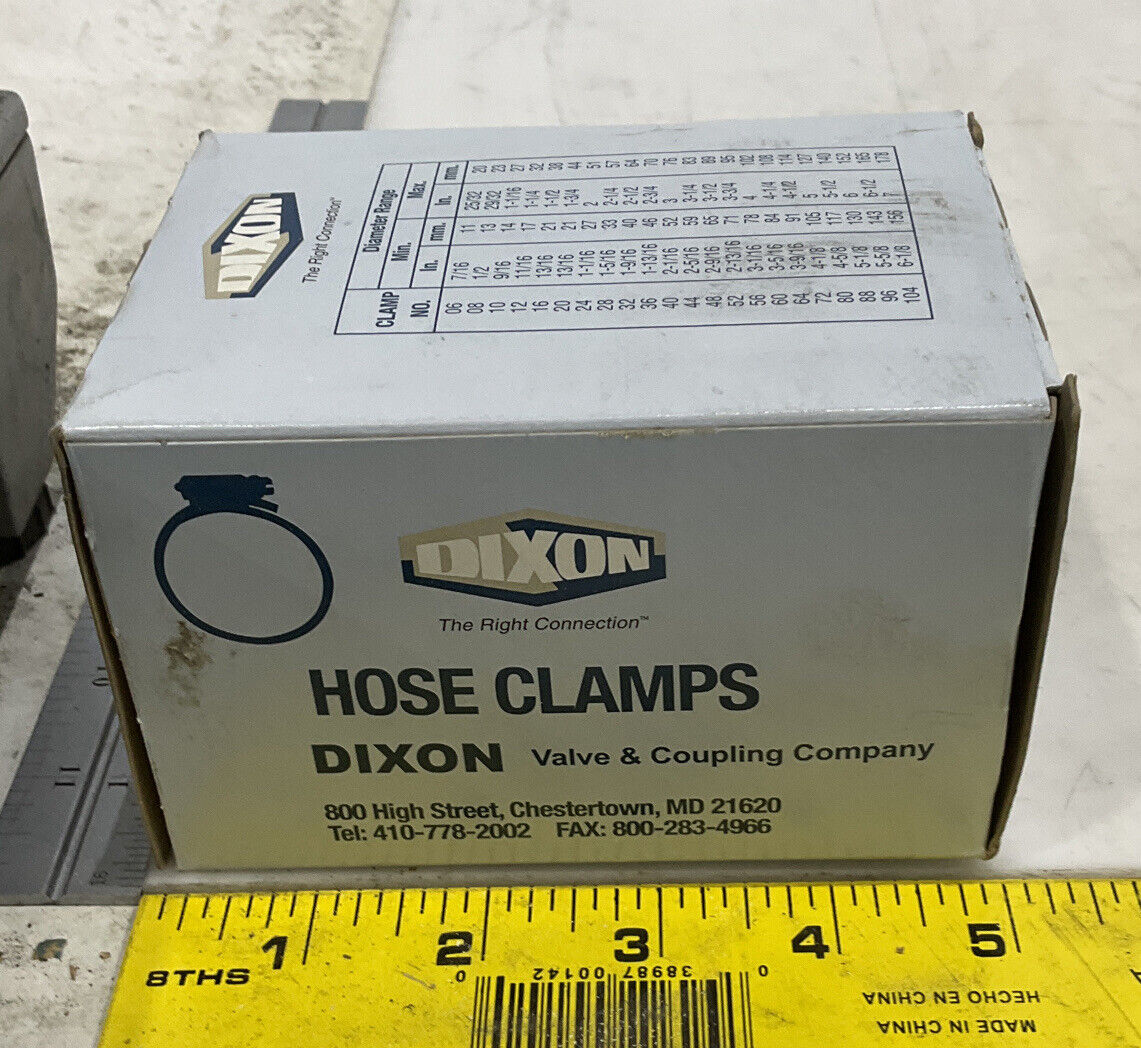 DIXON HS-20 10 HOSE CLAMPS WORM GEAR 476