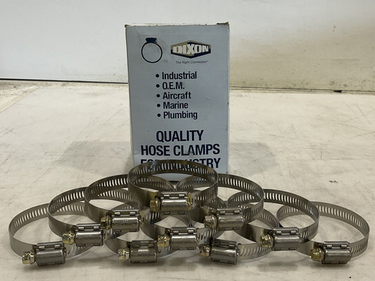 DIXON HS-36 10 HOSE CLAMPS WORM GEAR 476
