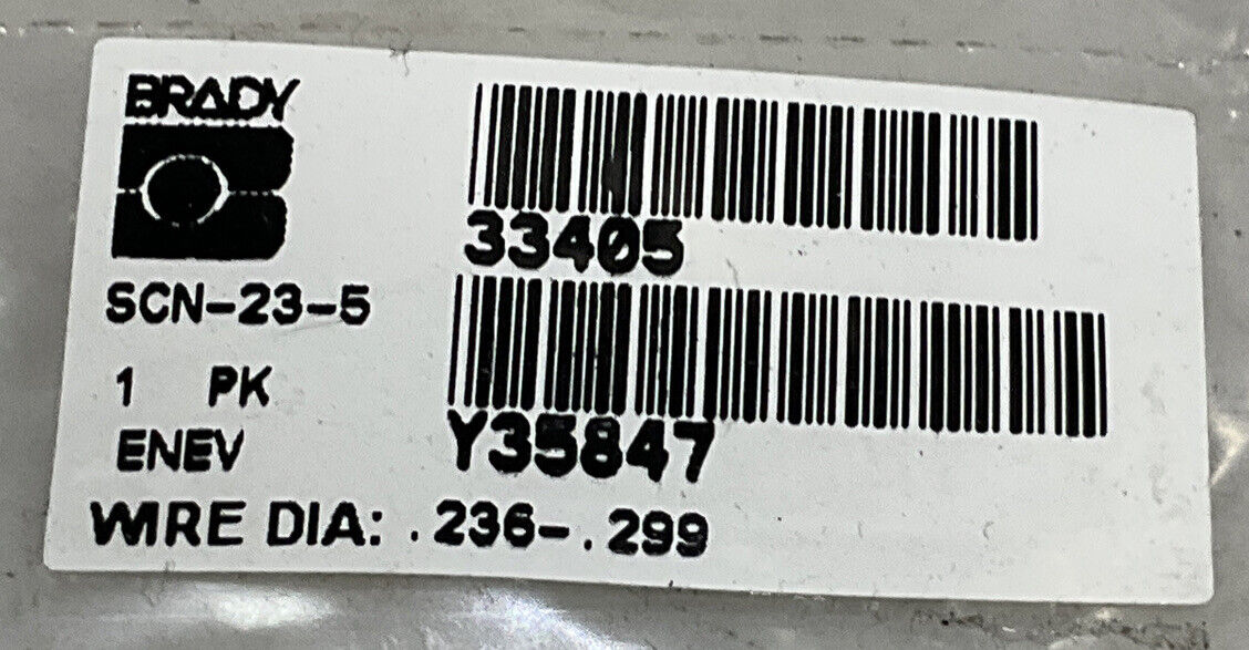 BRADY SCN-23-5 CLIP-SLEEVE WIRE MARKERS LOT OF 4 476