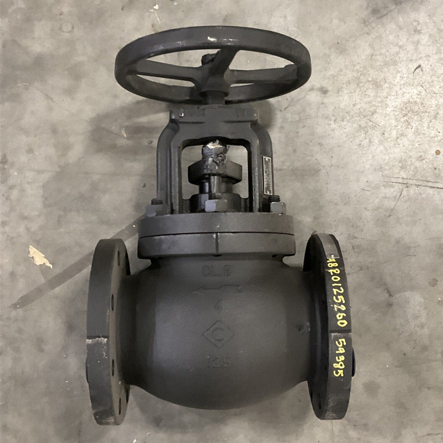 VALVE GLOBE 4" CI BODY 200 PSI NON-ASB ASME/ANSI B16.34, CRANE CO. 351