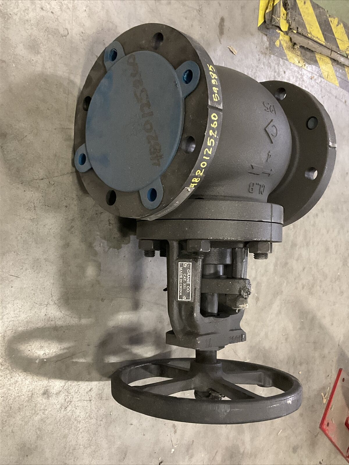 VALVE GLOBE 4" CI BODY 200 PSI NON-ASB ASME/ANSI B16.34, CRANE CO. 351