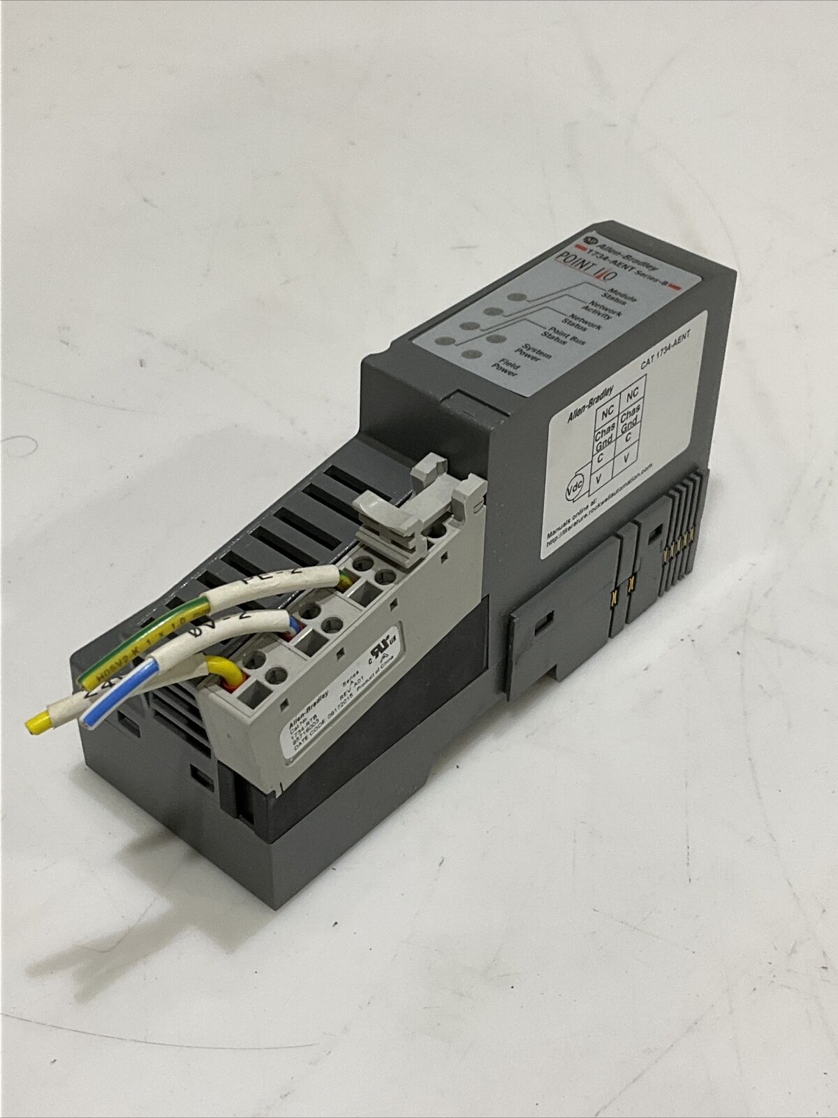 ALLEN BRADLEY 1734-AENT SERIES B POINT 1/0 DIGITAL OUTPUT MODULE CDM