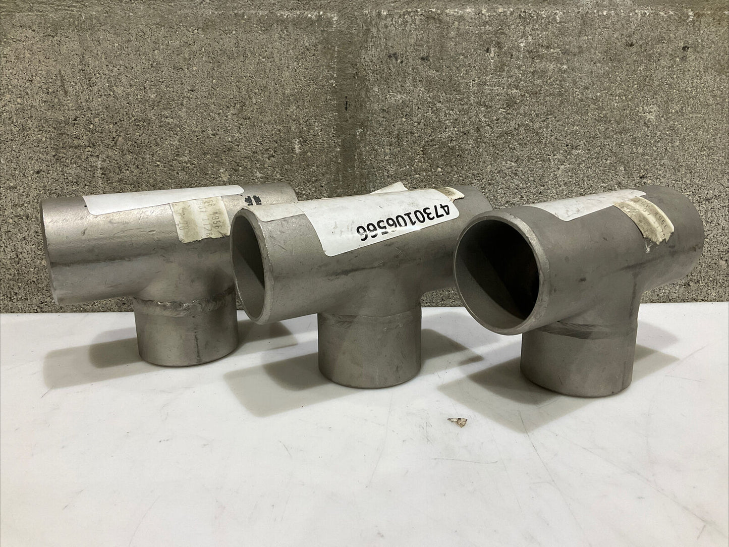 BUTTWELD SA403 WP316L PIPE TEE SCH 40  1-1/2” LOT OF 3  373