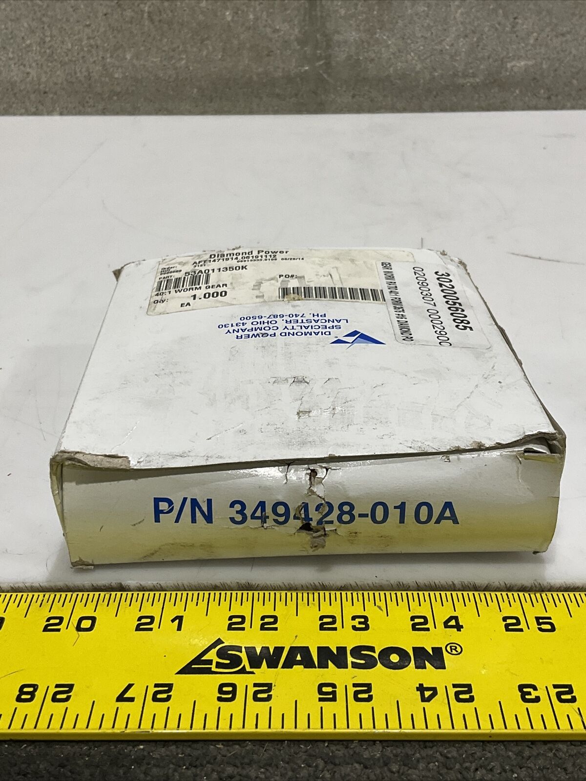 DIAMOND POWER 349428-910A AGC2241 WORM GEAR 373